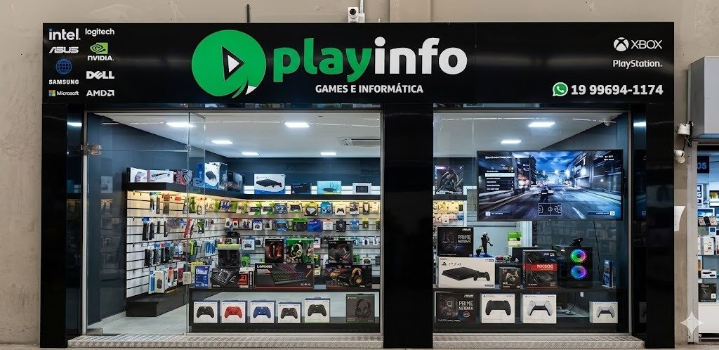 Fachada da loja Play Info em Sumaré